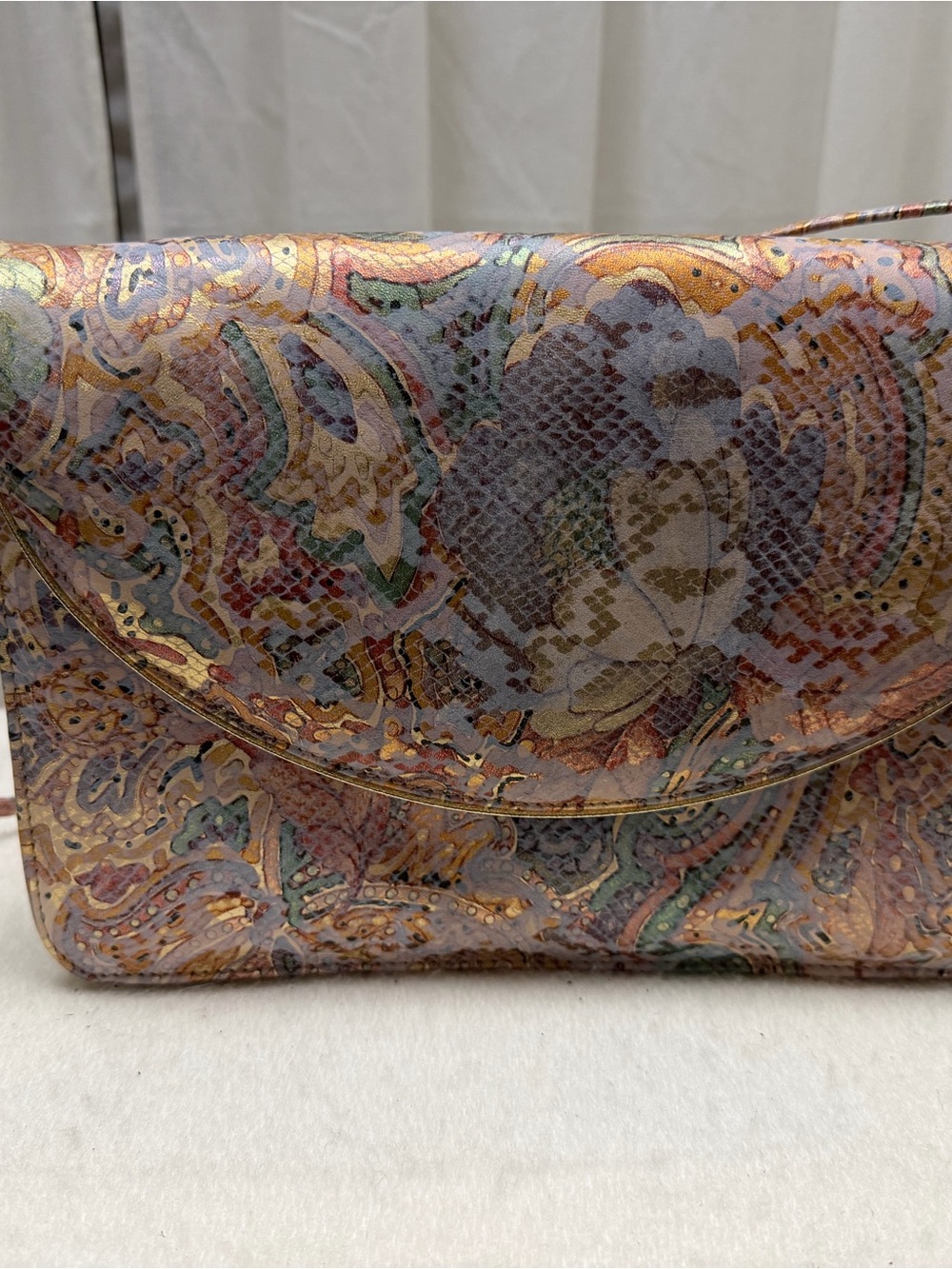 California Magdesians Iridescent Snakeskin Bag